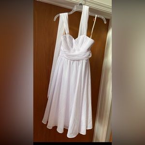 *NWOT* Womens size 2 White Halter Lan Ting Bride Dress